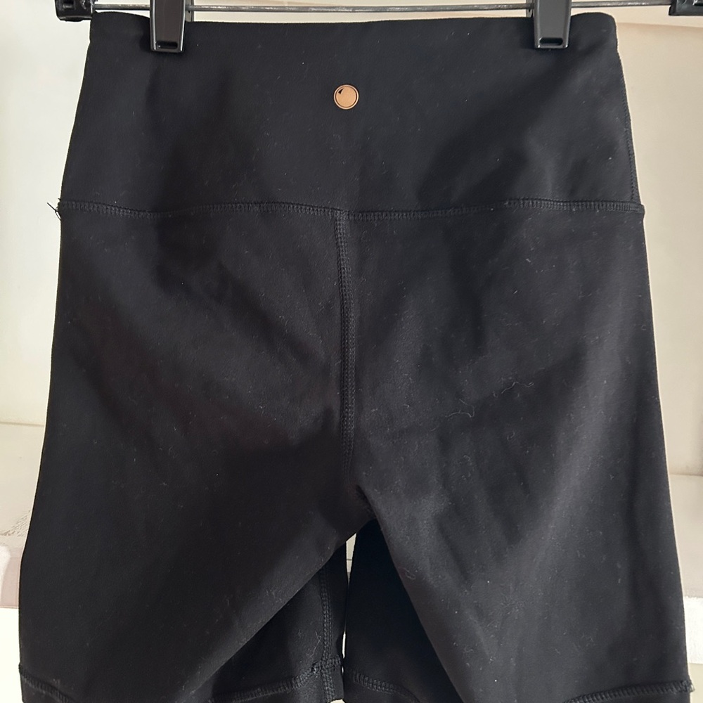 Buttery soft black biker shorts.
